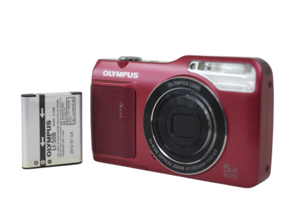 Olympus VG-170 Red 14.0 MP Compact Digital Camera From Japan Used