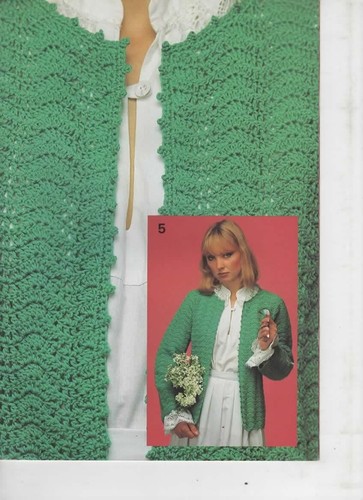 Patons Crochet Pattern Book No. 646 Ladies cardigan jacket top shawls 4 & 5ply - Picture 5 of 6