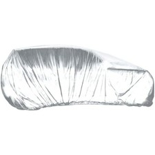 Universal Clear Plastic Disposable Sedan-Sized Car Cover W/Elastic Band