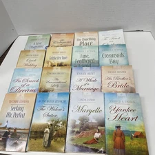 Lot of 16 Paperback ROMANCE Books HEARTSONG publishing Various Authors