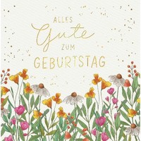 Geburtstag Skorpion's Art GlüCkwunschkarte Mit Umschlag Blumen, Alles Gute Zum G