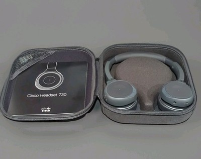 Cisco Headset 730 Wireless Bluetooth Over-Ear ANC Headphones w/ Case Manual
