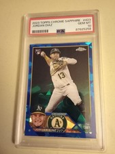 2023 Topps Chrome SAPPHIRE Jordan Diaz #423 Graded PSA 10 Gem Mint Rookie