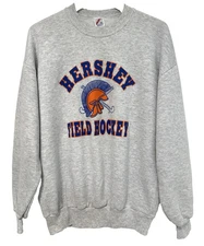 L/XL Vtg 90s Hershey High School Trojans Field Hockey Jerzees 50/50 Sweatshirt