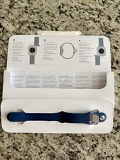 Genuine Apple Sport Band Silicone Watch Strap 42mm S/M New -Navy Blue