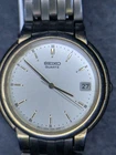 Vintage Seiko Mens Dress Watch 7N42-6A58 *New Crystal And Battery*