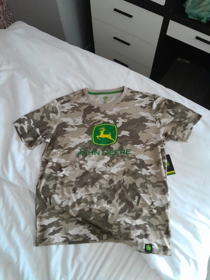 T-shirt John Deere Camouflage Désert - Photo 1/4