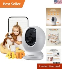 Smart Home Indoor Camera: 4MP Video, AI Detection, and Dual WiFi Compatibility