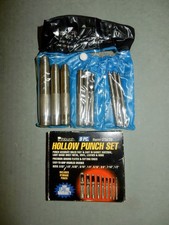 NEW Pittsburgh 9 Pc Hollow Punch Set For Leather- Gasket -Vinyl Tool No. 03838