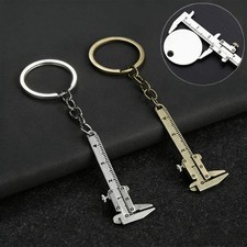 1PC Trendy Mini Vernier Calipers Keychain with Cool Charm, Decorative Accessory