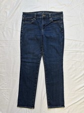 Woman  s American Eagle Size 10 Dark Wash Stretch Jeans Straight