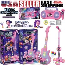 Cosplay KPOP Demon Hunters Music Microphone Kids Toy Light-Up Singing Gift US