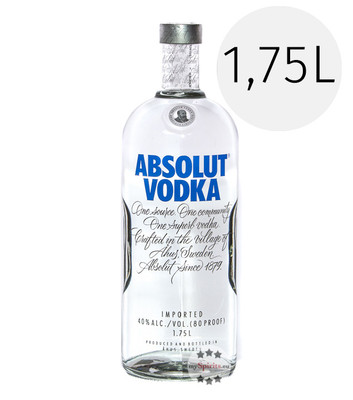 Absolut Vodka Magnum / 40 % Vol. / 1,75 Liter-Flasche