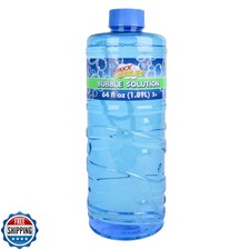 Sunny Days Entertainment Bubble Solution Refill with Wand 64oz Non Toxic 1/2
