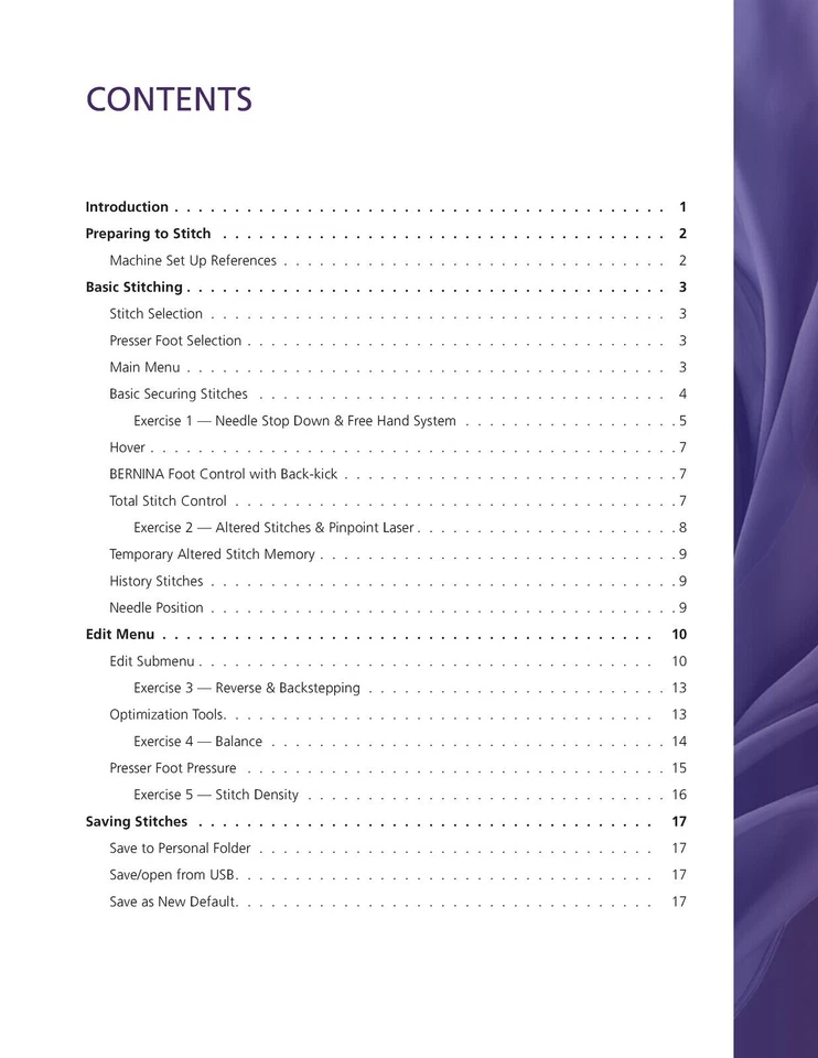 BERNINA 990 Sewing Workbook Manual - STEEL WIRE BOUND - TOUGH COVERING - Image 2 of 4