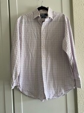 Polo Ralph Lauren Mens 16 1/2 32/33 Regent Classic Fit Mens Dress Shirt Plaid