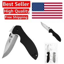 Folding Emerson CQC-K Knife with Wave Feature - Manual Opening, Drop Point Blade
