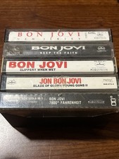 BON JOVI CASSETTE LOT 5   TESTED  