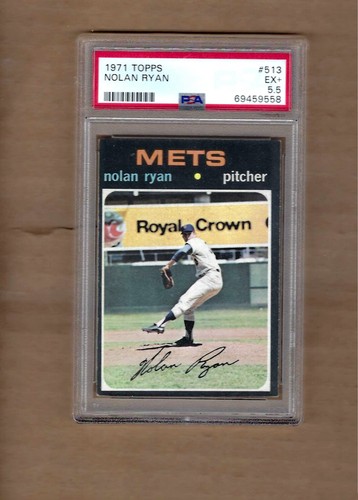 1971  TOPPS   NOLAN  RYAN  #  513      PSA  5.5