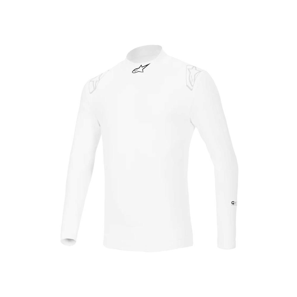 Alpinestars 4750325-20-M/L ZX Evo V3 Top, Long Sleeve, White, M/L