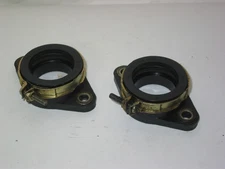 PAIR OF ROTAX 582 CARBURETOR MOUNTS / BOOTS  GOOD RUBBER MANIFOLD INTAKE SOCKETS