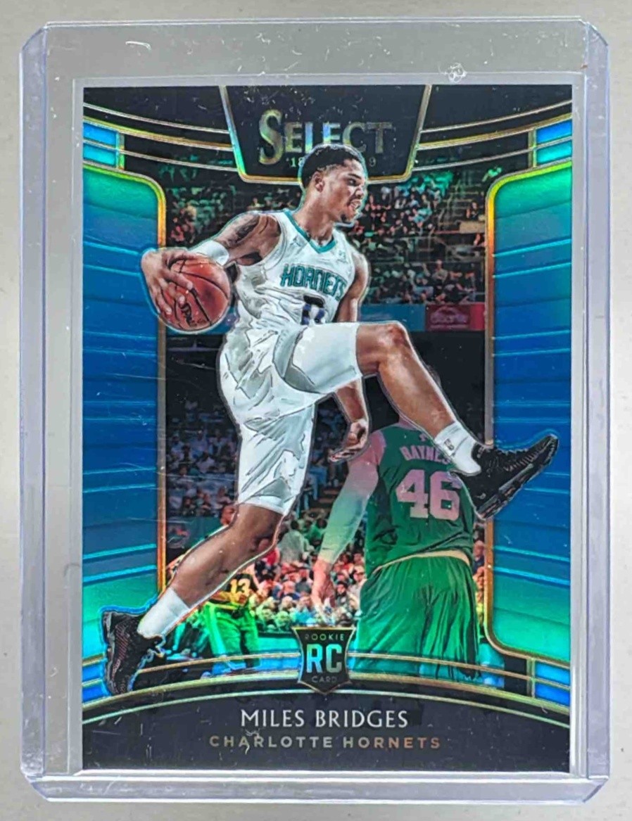 Miles Bridges 2018 Panini Select #17 Light Blue Prizm RC Concourse /299