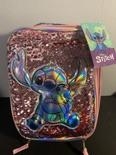 Disney Lilo & Stitch Insulated Lunch Tote with Sequins. Brand New with Tags