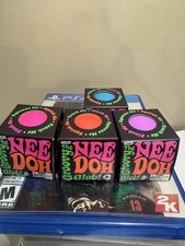 NEE DOH Set Of 4 Mini Squishy Groovy Glob Stress Balls NEW