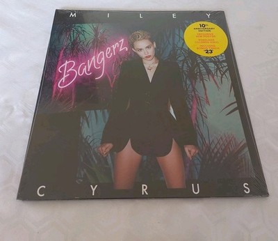 MILEY CYRUS BANGERZ SEAGLASS COLORED VINYL 10TH ANNIVERSARY SEALED WITH POSTER