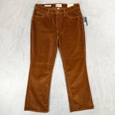 NWT Universal Thread Ankle Bootcut Corduroy Pants Size 10 Chunky Brown Caramel