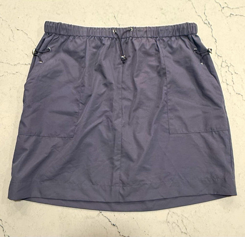 Le Lis Collection Gray / Purple Skirt Drawstring Pockets Size L Athletic