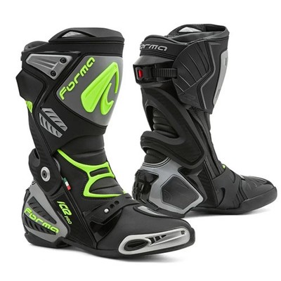 Forma Ice Pro Motorcycle Boots Black Grey Yellow 42