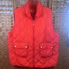 Giubbotto donna Woolrich piumino d'anatra imbottito giacca arancione full zip trapuntato XXL