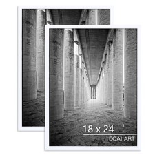 DOAI ART 18x24 Poster Frame 2-Pack, White Picture Frames for Horizontal/Vertical