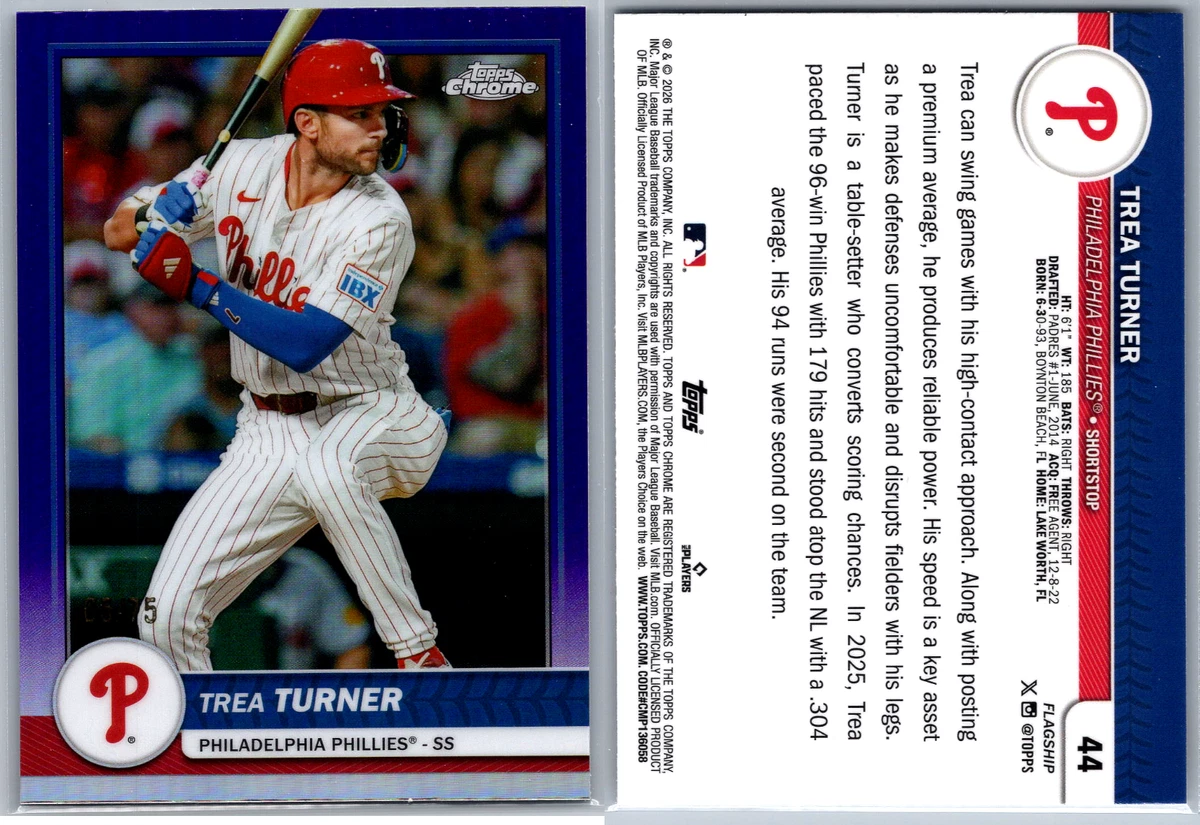 Trea Turner Baseball Serial Numbered Sports Trading Cards