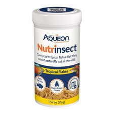 Fish-Free Tropical Flakes Fish Food for Healthy Aquatic Diets, 1.59 oz