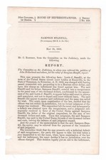 1860 Congressional Report - Knoxville TN Man Passing Counterfeit Mexican Coins!