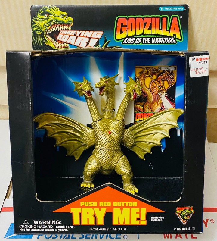 Trendmasters Godzilla wars Ghidorah King of the Monsters rare