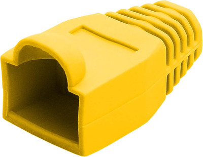 RJ-45 Color Coded Strain Relief Boots - Yellow (50Pcs)