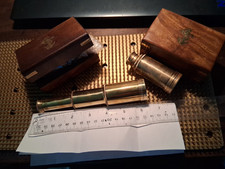 Nautical Brass Handheld Mini Telescope 6" with Wooden Box - Unique Gift