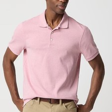 J. Crew Men's Soft-touch polo shirt Small Sunwashed Peony Color