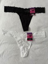 NEW Maidenform Luxurious Lace Thong 2XLARGE 9 MultiColor DMESLT 2 Pair Panties