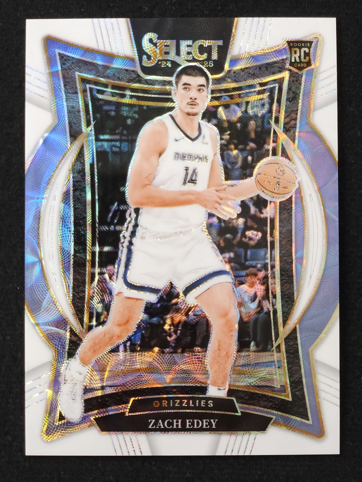 2024-25 Panini Select Zach Edey #98 RC Rookie Concourse White Scope /35