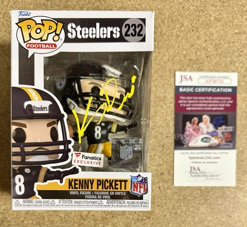 Kenny Pickett Signed NFL Pittsburgh Steelers Funko Pop! #232 Exclusive JSA COA