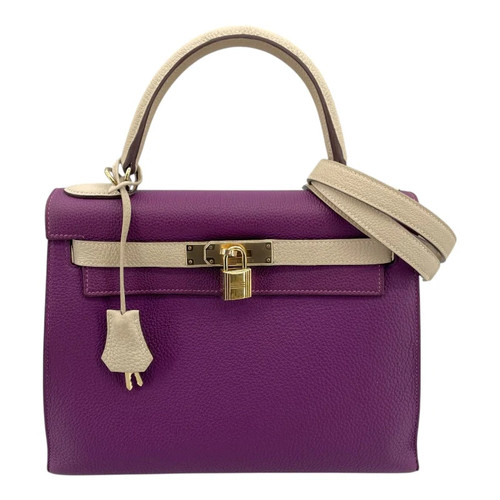 HERMES Kelly 28 Shoulder Bag C Stamp #OKB278