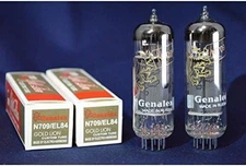 GENALEX GOLD LION EL84 Matched Pair 2 Vacuum Tubes