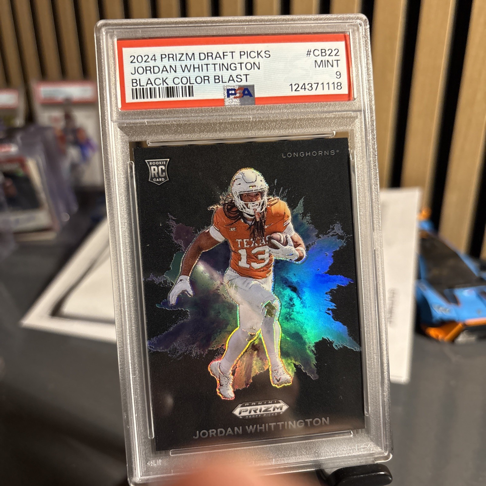 2024 Panini Prizm Draft Picks - Black Color Blast Jordan Whittington #CB-22 (RC)