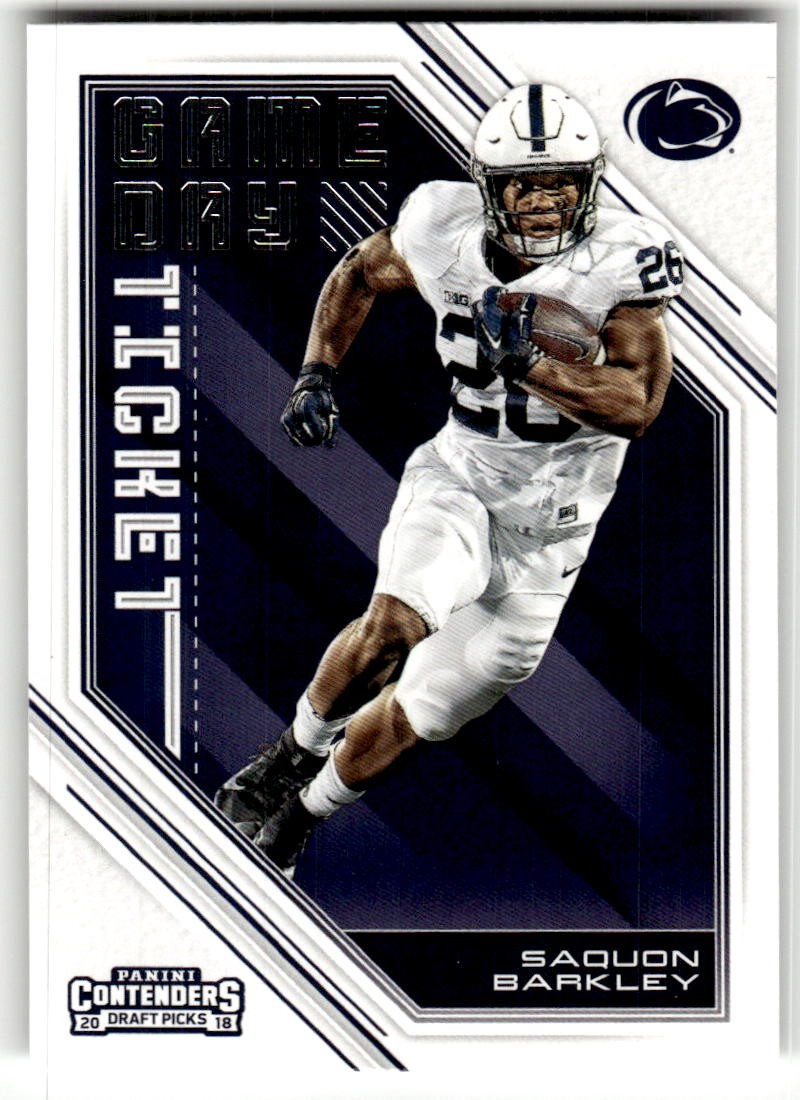 2018 Panini Contenders Draft Picks Saquon Barkley Game Day Ticket #5