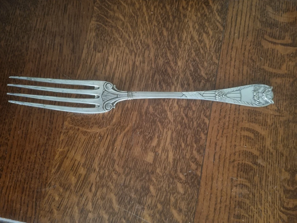 Tenedor de mesa Fraget Peau de Lion plateado 22 cm Rossigneux cubiertos RAROS Foto 3 de 4