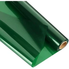 Clear Cellophane Wrap Roll-Green Plastic Cello Paper Roll 34 In Wide X